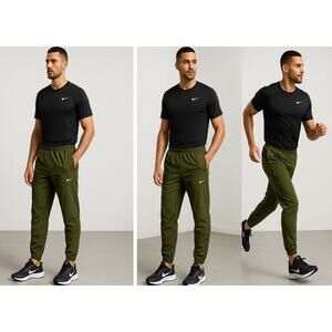 Nike Mens Large Challenger Dri-FIT Woven Running Pants DB4110-326 Green